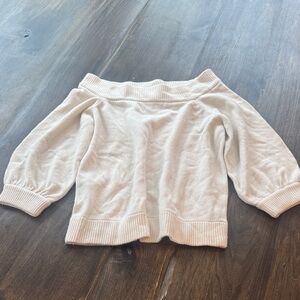 the cashmere project off shoulder cream sweater size m